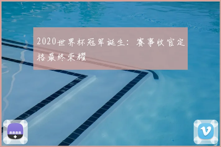 2020世界杯冠军诞生：赛事收官定格最终荣耀